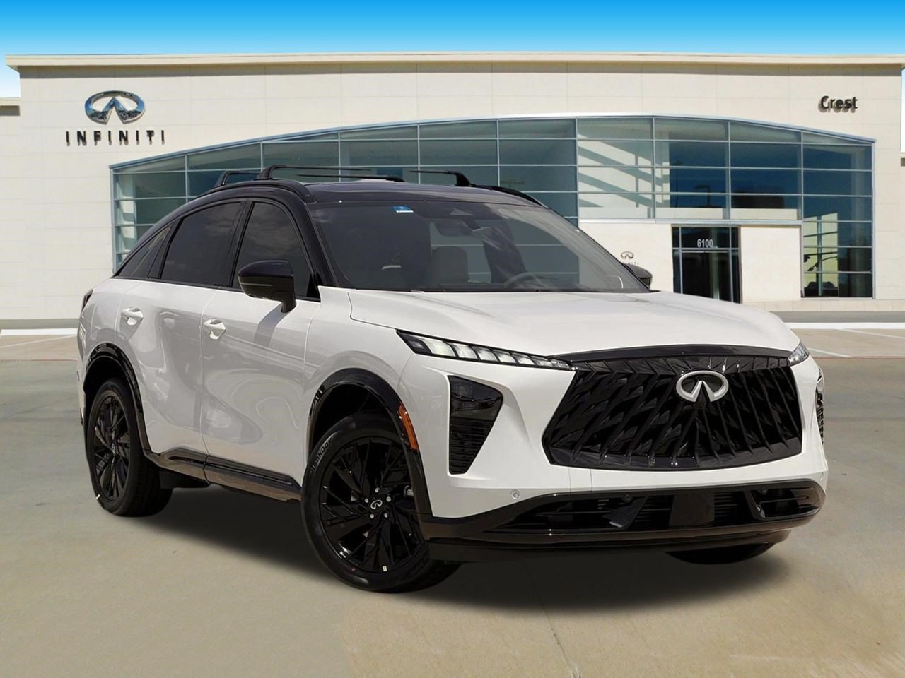 Radiant White/Black Obsidian 2027 INFINITI QX65 SUV / Crossover All-Wheel Drive 9-Speed Automatic