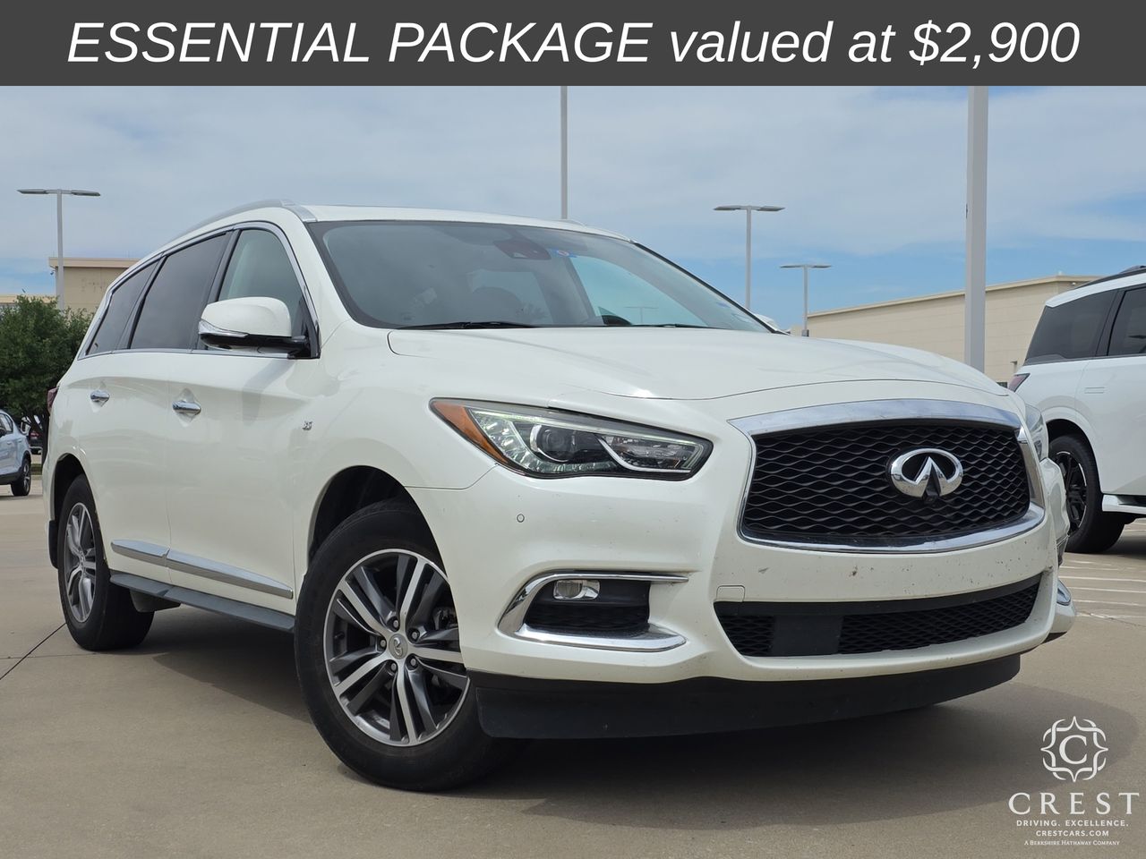 Majestic White 2020 INFINITI QX60 Luxe FWD SUV / Crossover Front-Wheel Drive Continuously Variable Transmission
