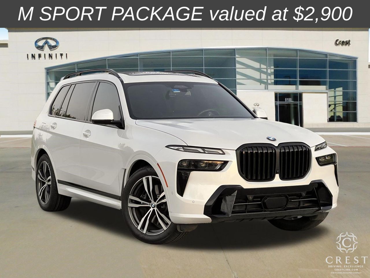 White Metallic 2024 BMW X7 xDrive40i AWD SUV / Crossover All-Wheel Drive 8-Speed Automatic