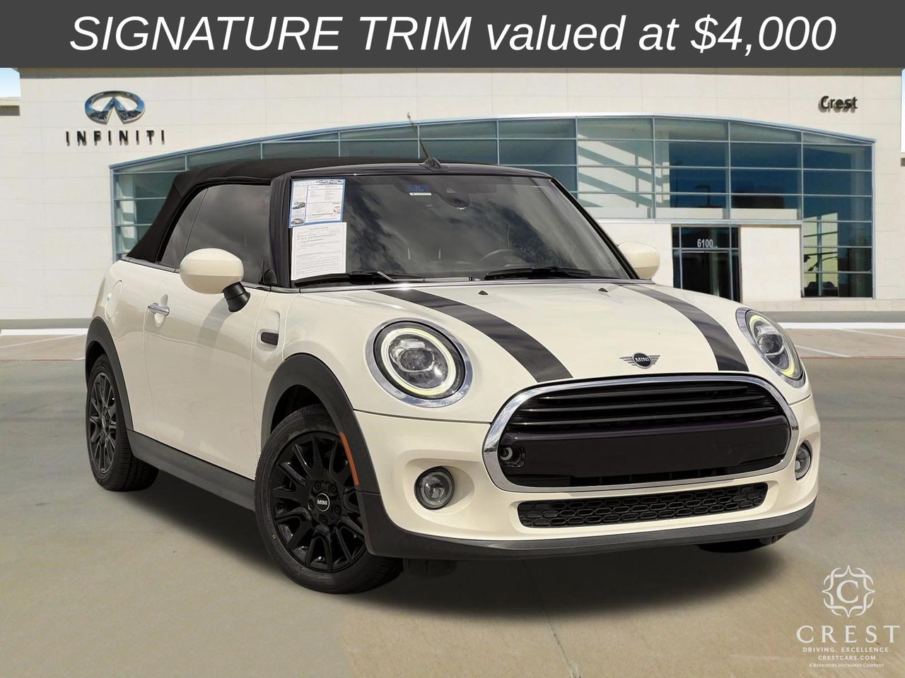 Pepper White 2021 MINI Cooper Convertible FWD Convertible Front-Wheel Drive 7-Speed Automatic