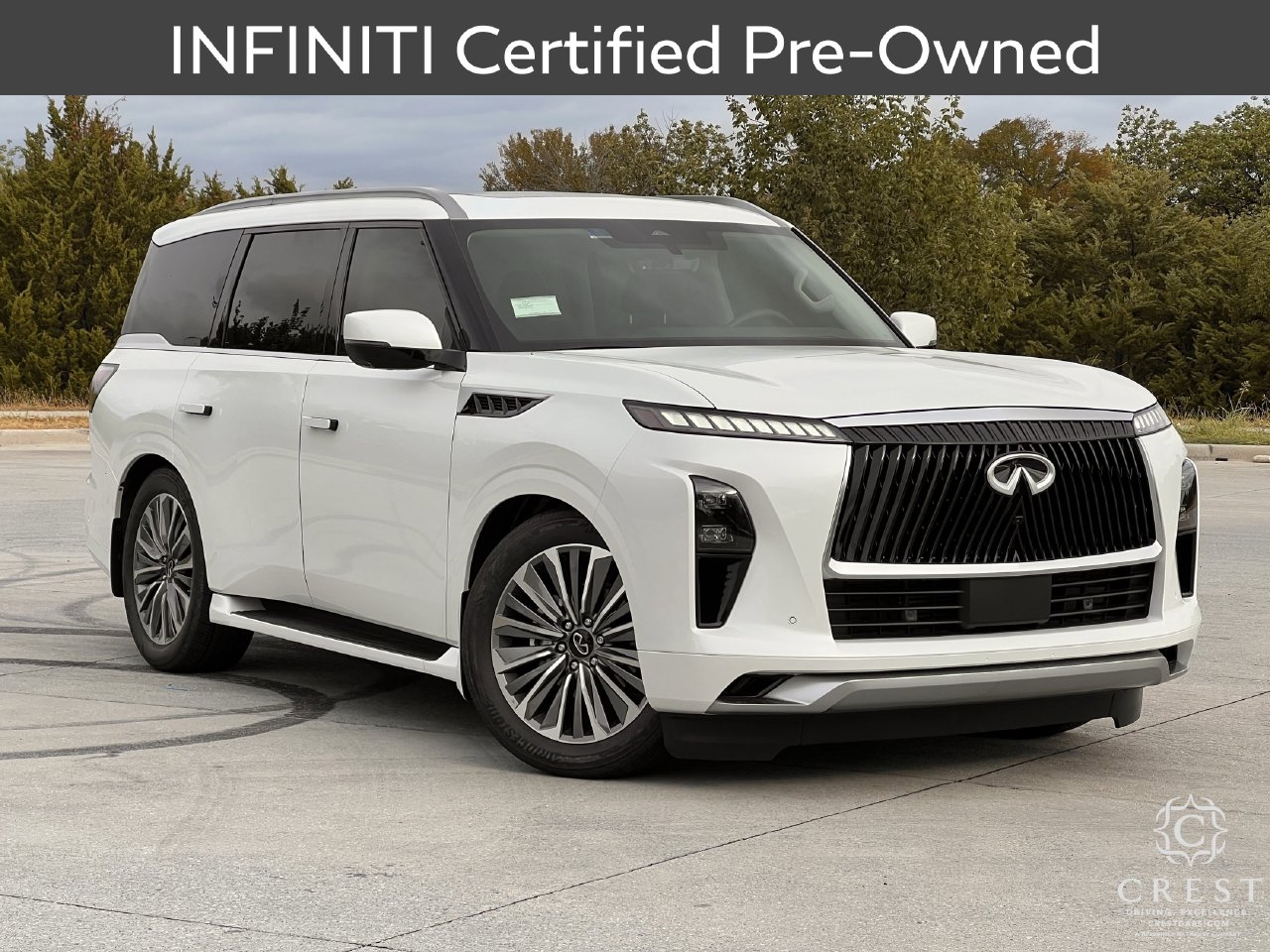 Radiant White 2026 INFINITI QX80 SUV / Crossover Rear-Wheel Drive 9-Speed Automatic