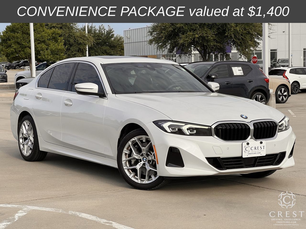 White Metallic 2025 BMW 3 Series Sedan Rear-Wheel Drive 8-Speed Automatic
