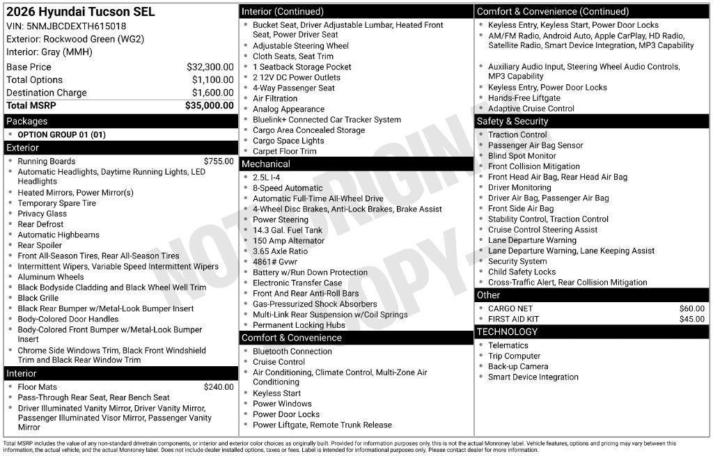 2026 Hyundai Tucson SEL - Photo 25