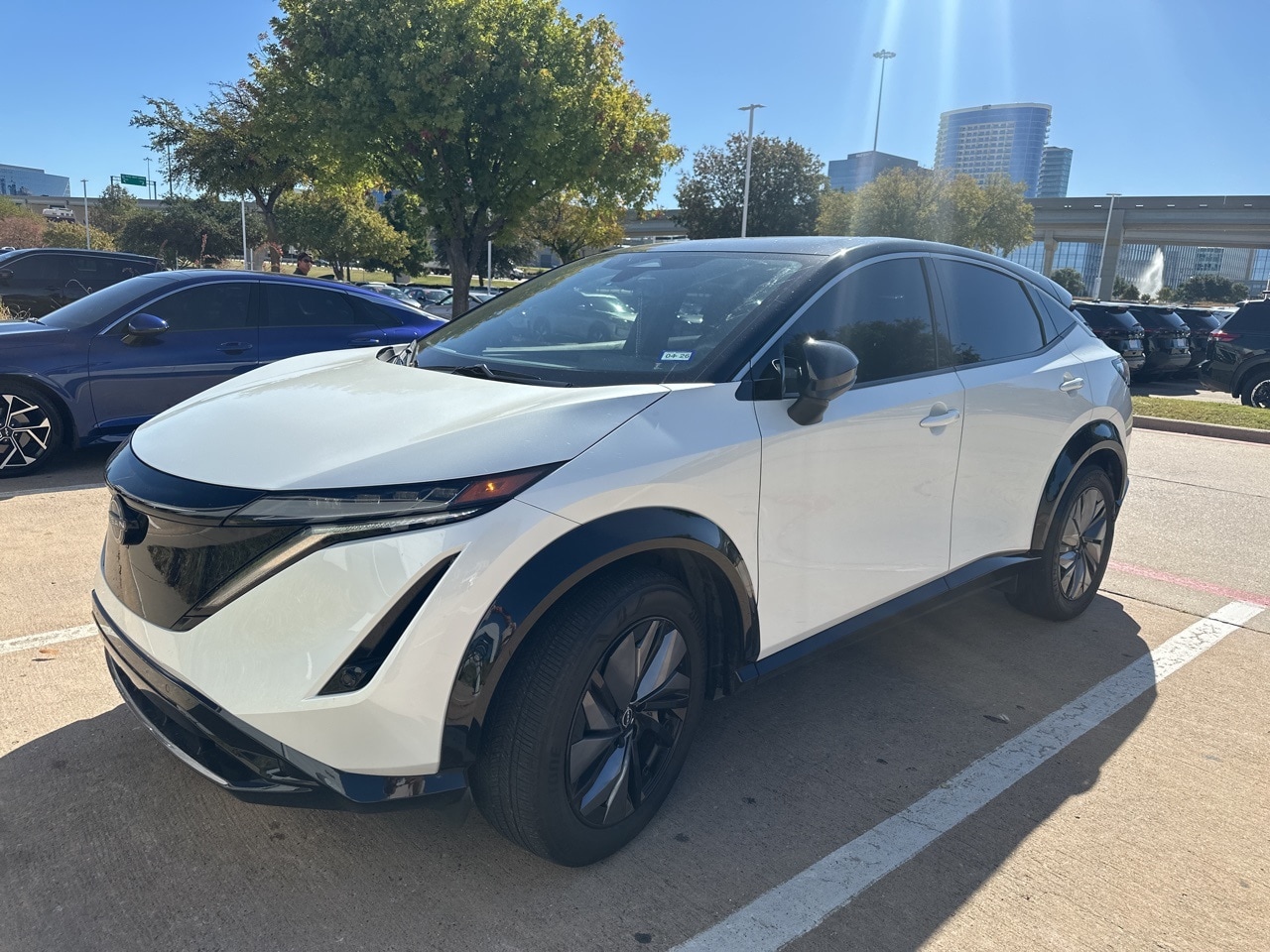 Certified 2023 Nissan Ariya Venture+ with VIN JN1BF0AA2PM410612 for sale in Frisco, TX