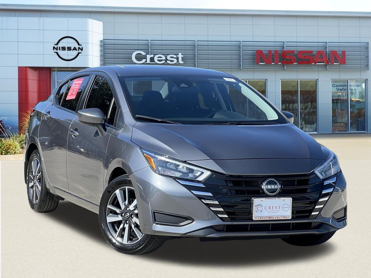 Gray (Gun Metallic) 2025 Nissan Versa Sedan Front-Wheel Drive Continuously Variable Transmission