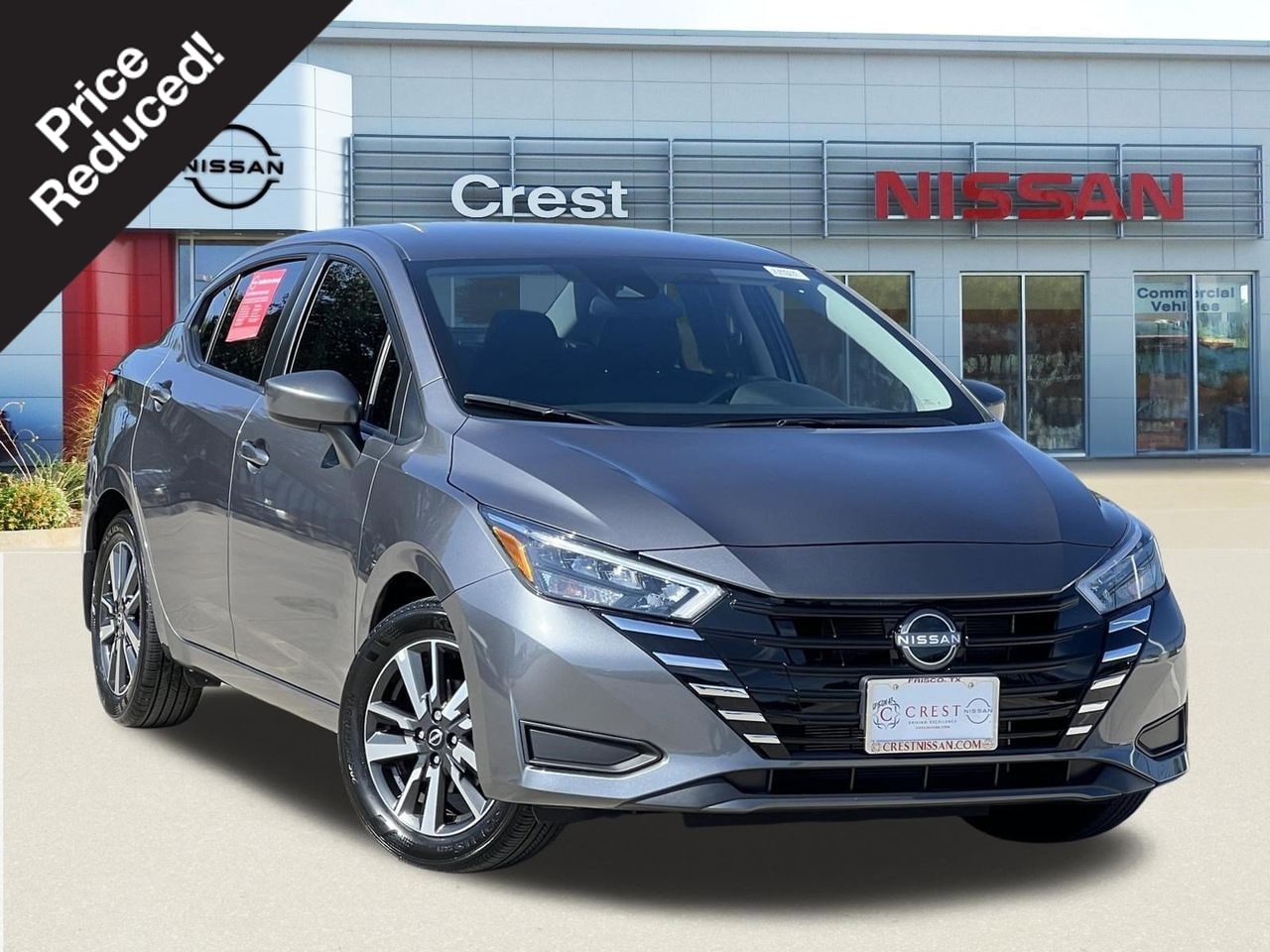 Gray (Gun Metallic) 2025 Nissan Versa Sedan Front-Wheel Drive Continuously Variable Transmission