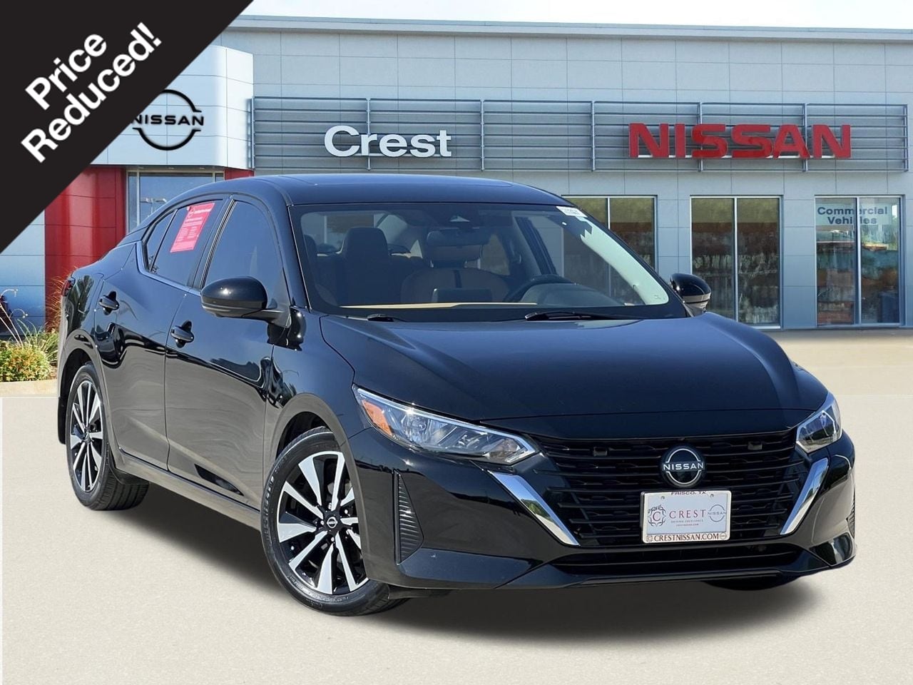 Super Black 2024 Nissan Sentra Sedan Front-Wheel Drive Continuously Variable Transmission