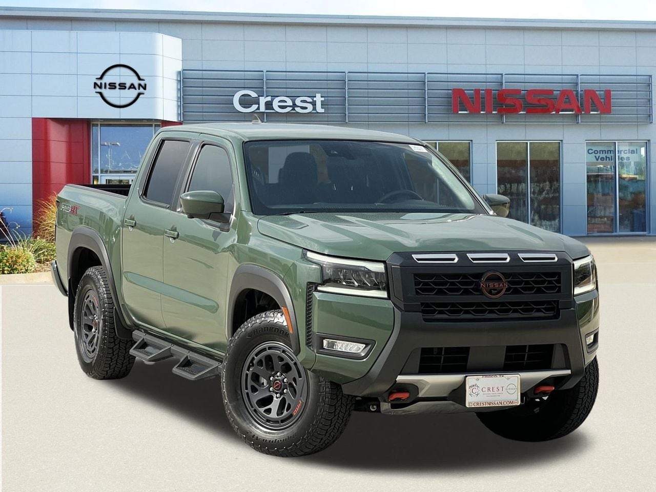 Tactical Green 2026 Nissan Frontier Pickup Truck Four-Wheel Drive 9-Speed Automatic Overdrive