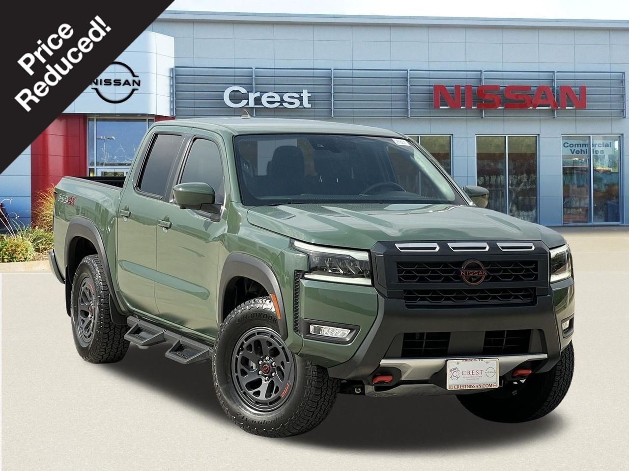 Tactical Green 2026 Nissan Frontier Pickup Truck Four-Wheel Drive 9-Speed Automatic Overdrive