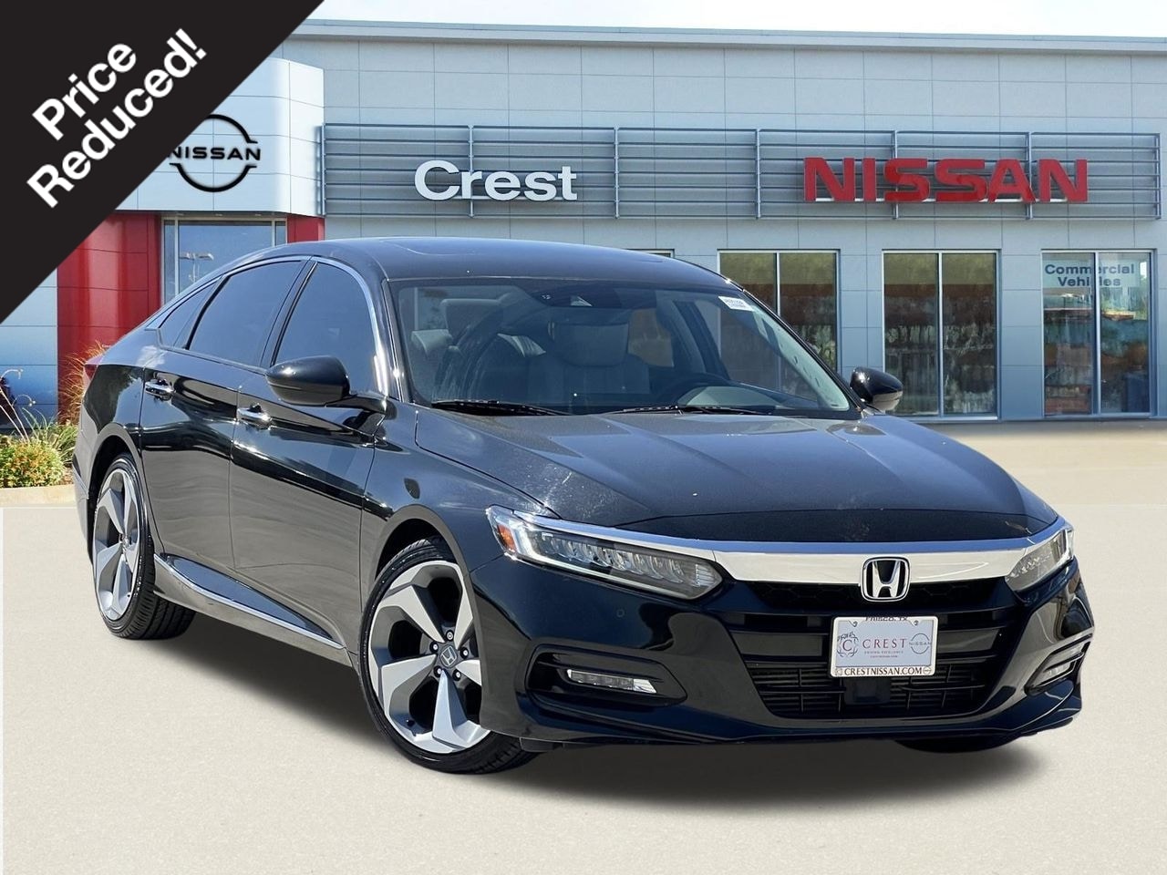 Black 2018 Honda Accord Sedan Front-Wheel Drive Continuously Variable Transmission