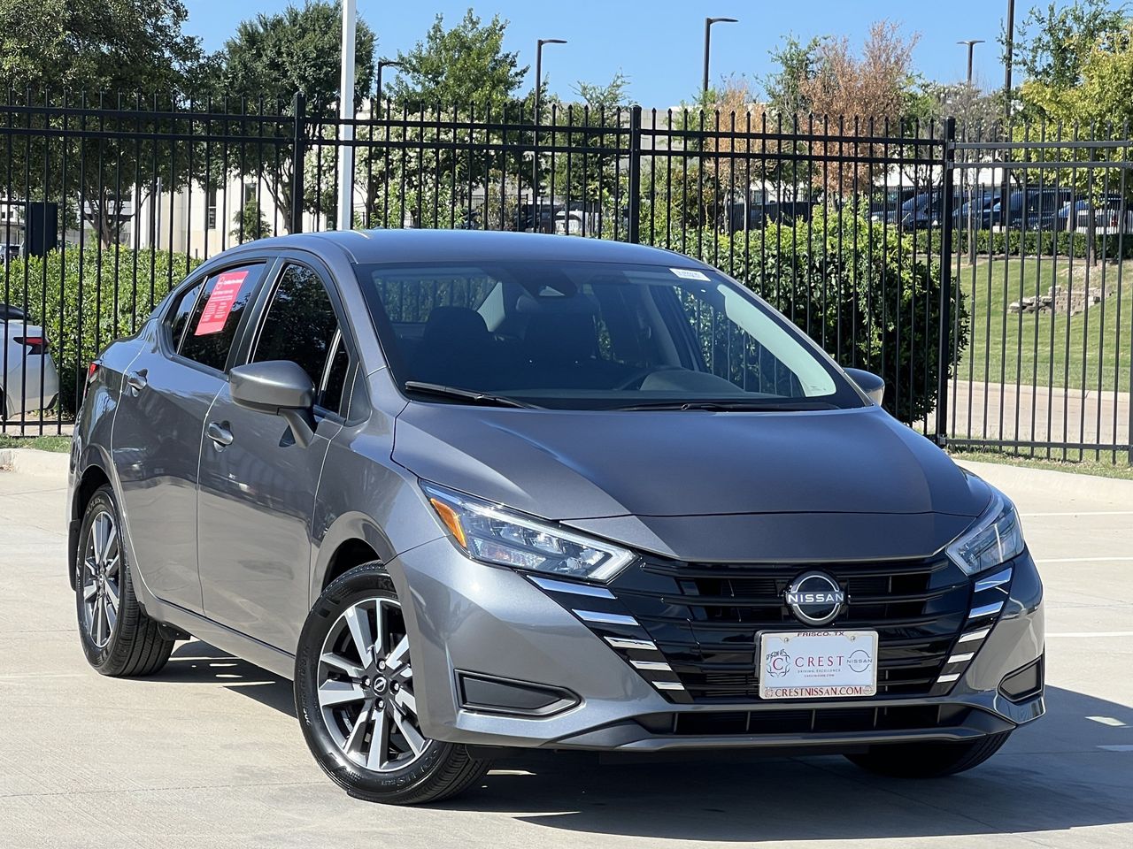 Gray (Gun Metallic) 2025 Nissan Versa Sedan Front-Wheel Drive Continuously Variable Transmission