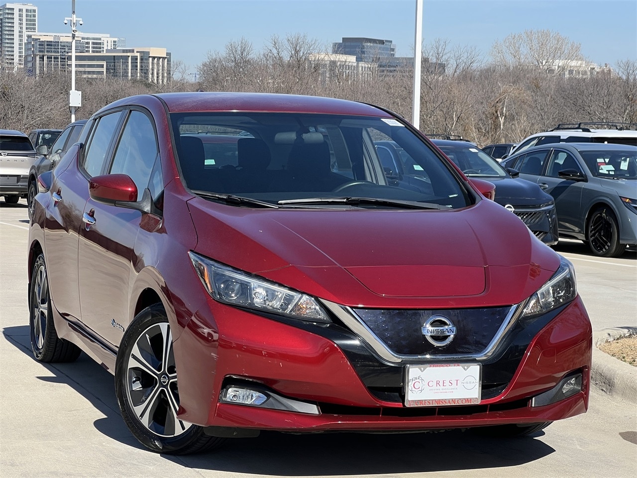 Used 2018 Nissan LEAF SV with VIN 1N4AZ1CP1JC303531 for sale in Frisco, TX