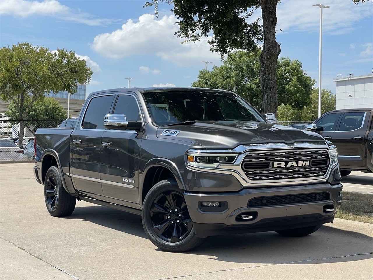 Used 2021 RAM Ram 1500 Pickup Limited with VIN 1C6SRFHT9MN654916 for sale in Frisco, TX