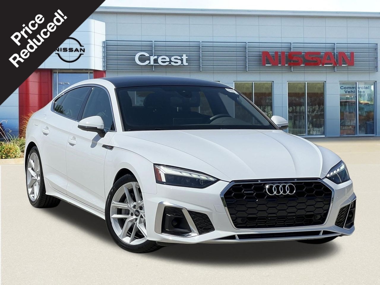 Arkona White 2024 Audi A5 Sportback Sedan All-Wheel Drive 7-Speed Dual Clutch