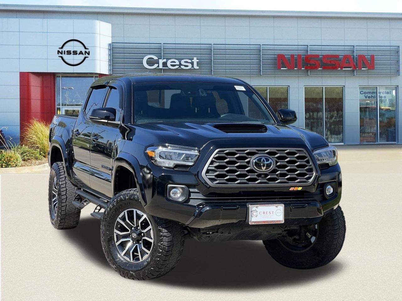 Black 2023 Toyota Tacoma TRD Sport Double Cab 4WD Pickup Truck Four-Wheel Drive 6-Speed Automatic