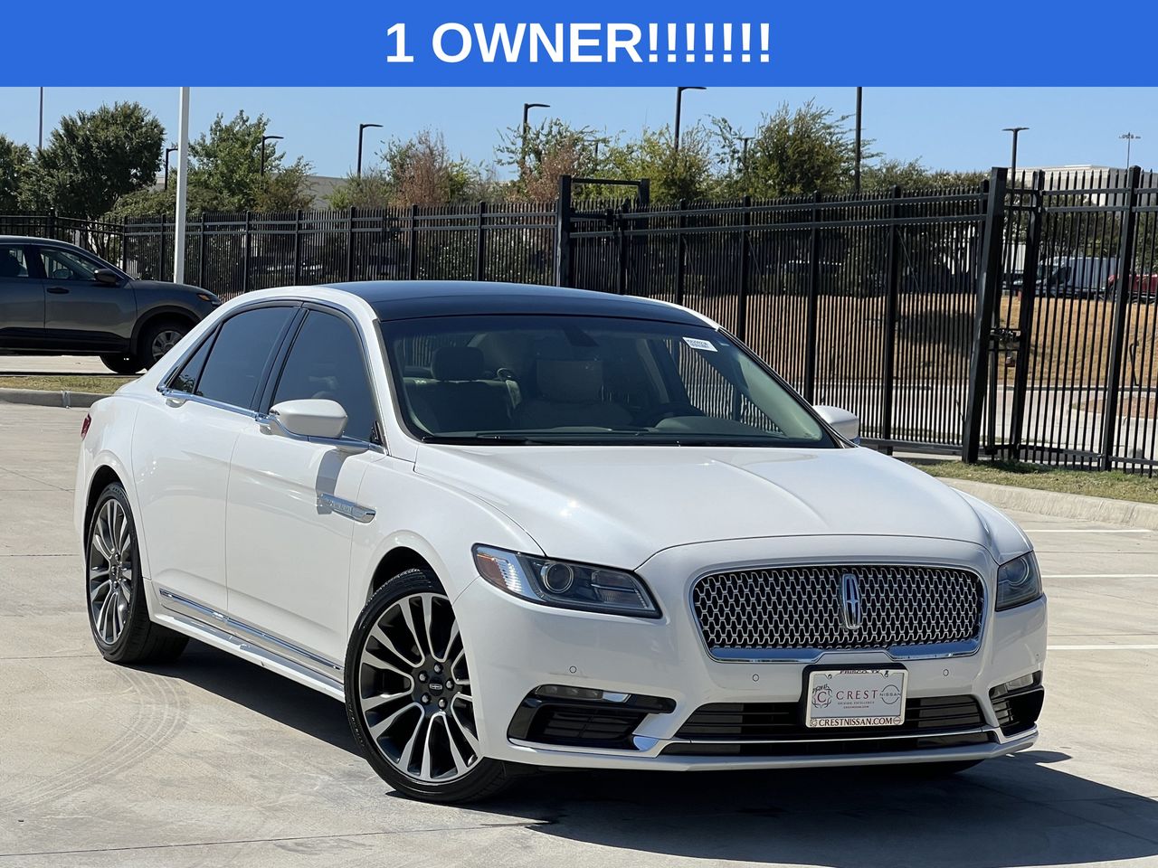 White Platinum Tri-Coat 2017 Lincoln Continental Sedan Front-Wheel Drive 6-Speed Automatic
