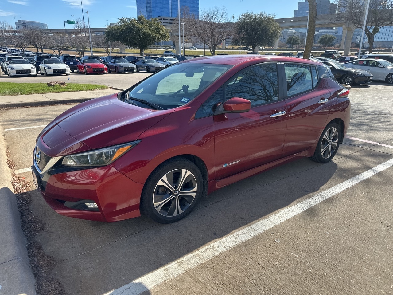 Used 2018 Nissan LEAF SV with VIN 1N4AZ1CP1JC303531 for sale in Frisco, TX