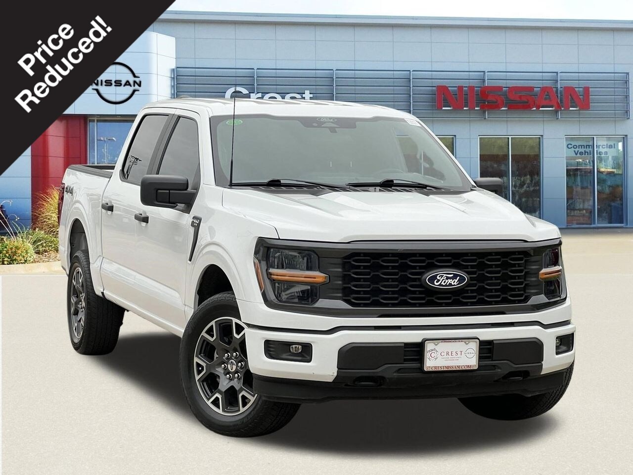 Oxford White 2024 Ford F-150 STX SuperCrew 4WD Pickup Truck Four-Wheel Drive 10-Speed Automatic