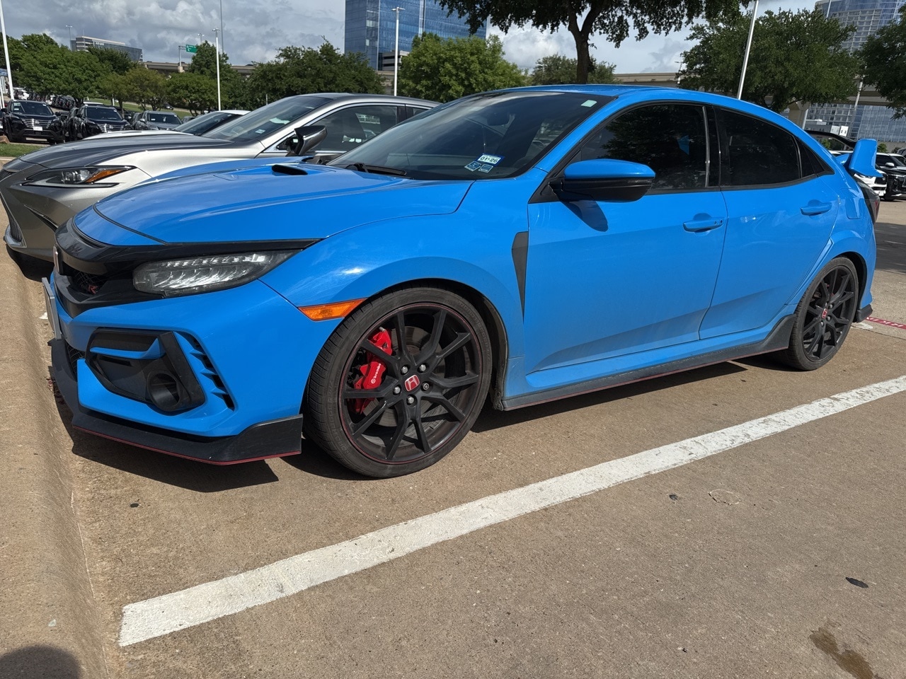 Used 2021 Honda Civic Hatchback Type-R with VIN SHHFK8G75MU203963 for sale in Frisco, TX