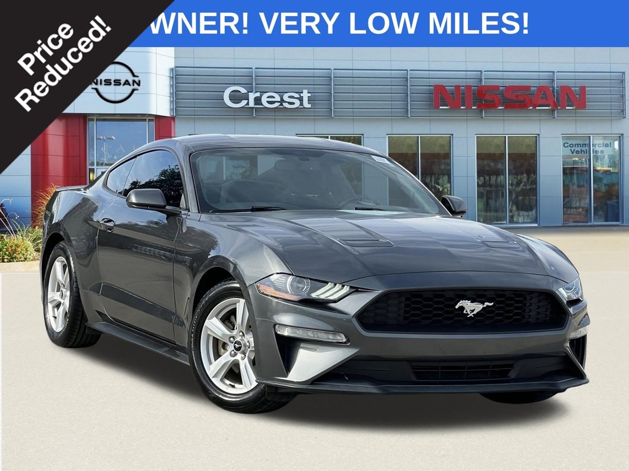 Gray (Magnetic) 2018 Ford Mustang Coupe Rear-Wheel Drive Automatic