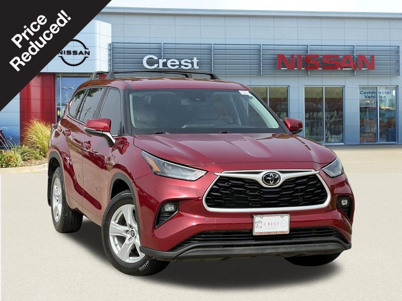 Red (Ruby Flare Pearl) 2024 Toyota Highlander LE FWD SUV / Crossover Front-Wheel Drive 8-Speed Automatic