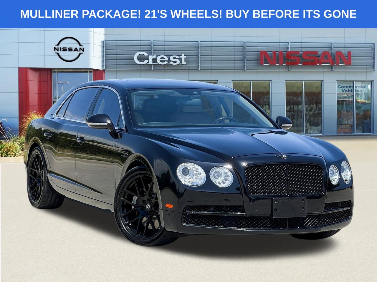 Black 2014 Bentley Flying Spur Sedan All-Wheel Drive 8-Speed Automatic