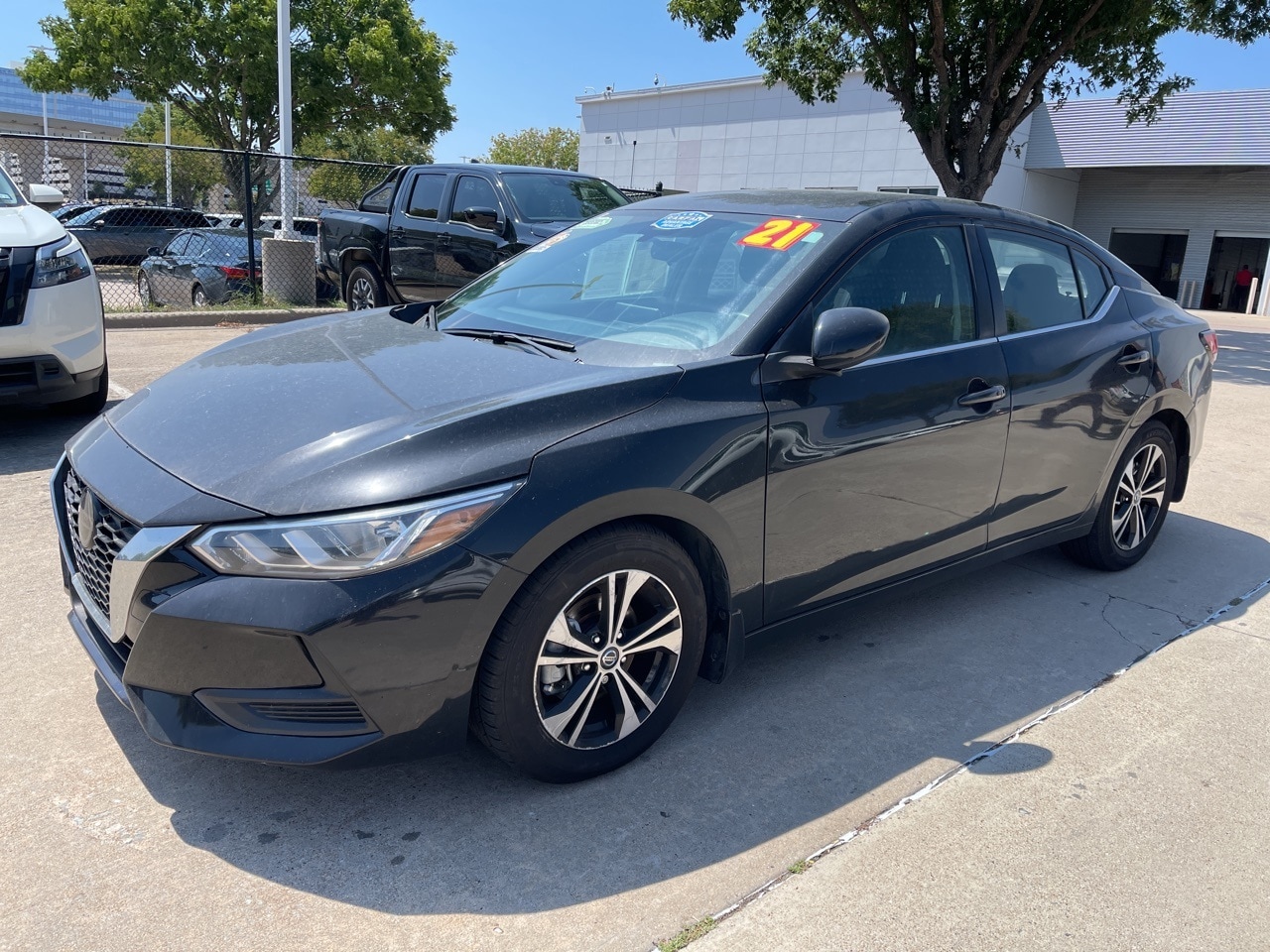 Certified 2021 Nissan Sentra SV with VIN 3N1AB8CV8MY263419 for sale in Frisco, TX