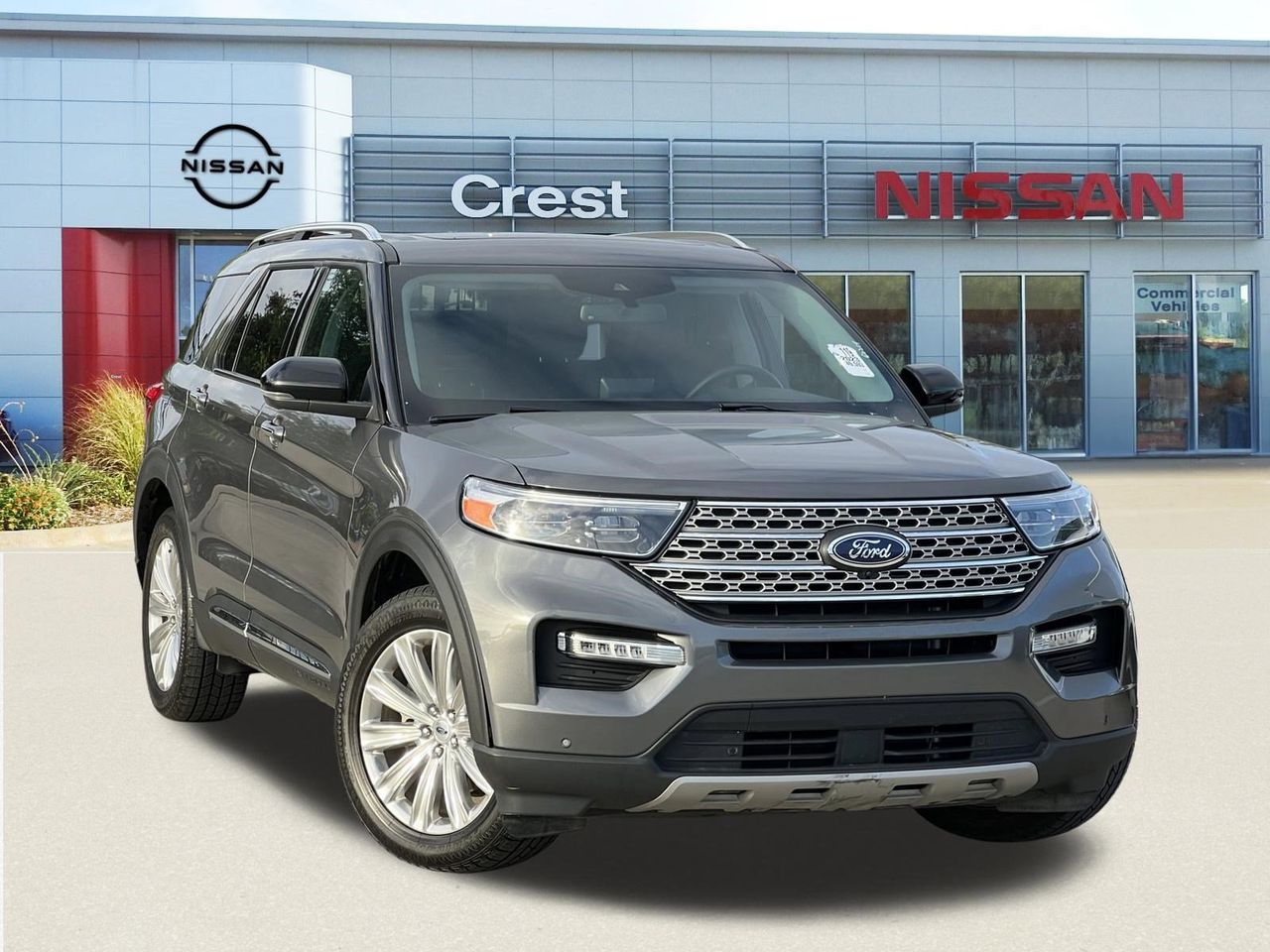 Carbonized Gray 2023 Ford Explorer Limited AWD SUV / Crossover All-Wheel Drive 10-Speed Automatic