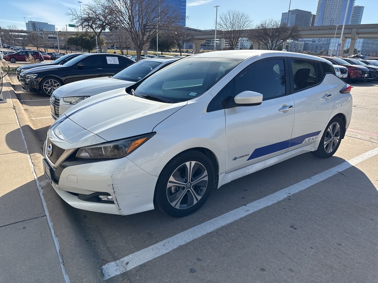Certified 2019 Nissan Leaf SV with VIN 1N4AZ1CP5KC307700 for sale in Frisco, TX