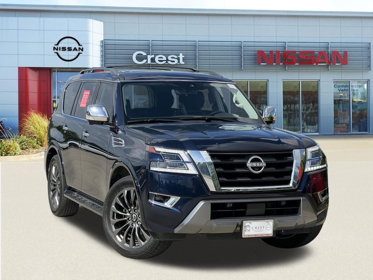 Hermosa Blue Pearl 2023 Nissan Armada Platinum RWD SUV / Crossover 4X2 7-Speed Automatic