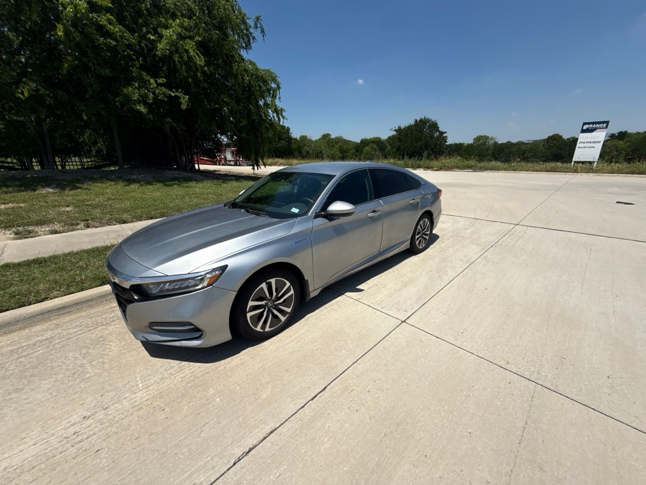Lunar Silver Metallic 2019 Honda Accord Hybrid FWD Sedan Front-Wheel Drive Continuously Variable Transmission