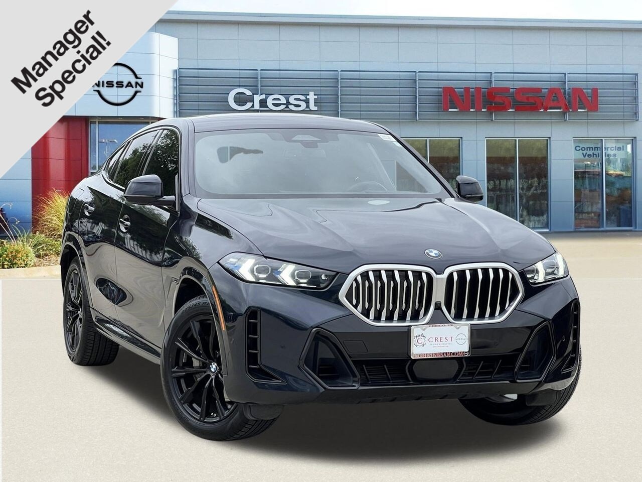Black Sapphire Metallic 2025 BMW X6 xDrive40i AWD SUV / Crossover All-Wheel Drive 8-Speed Automatic