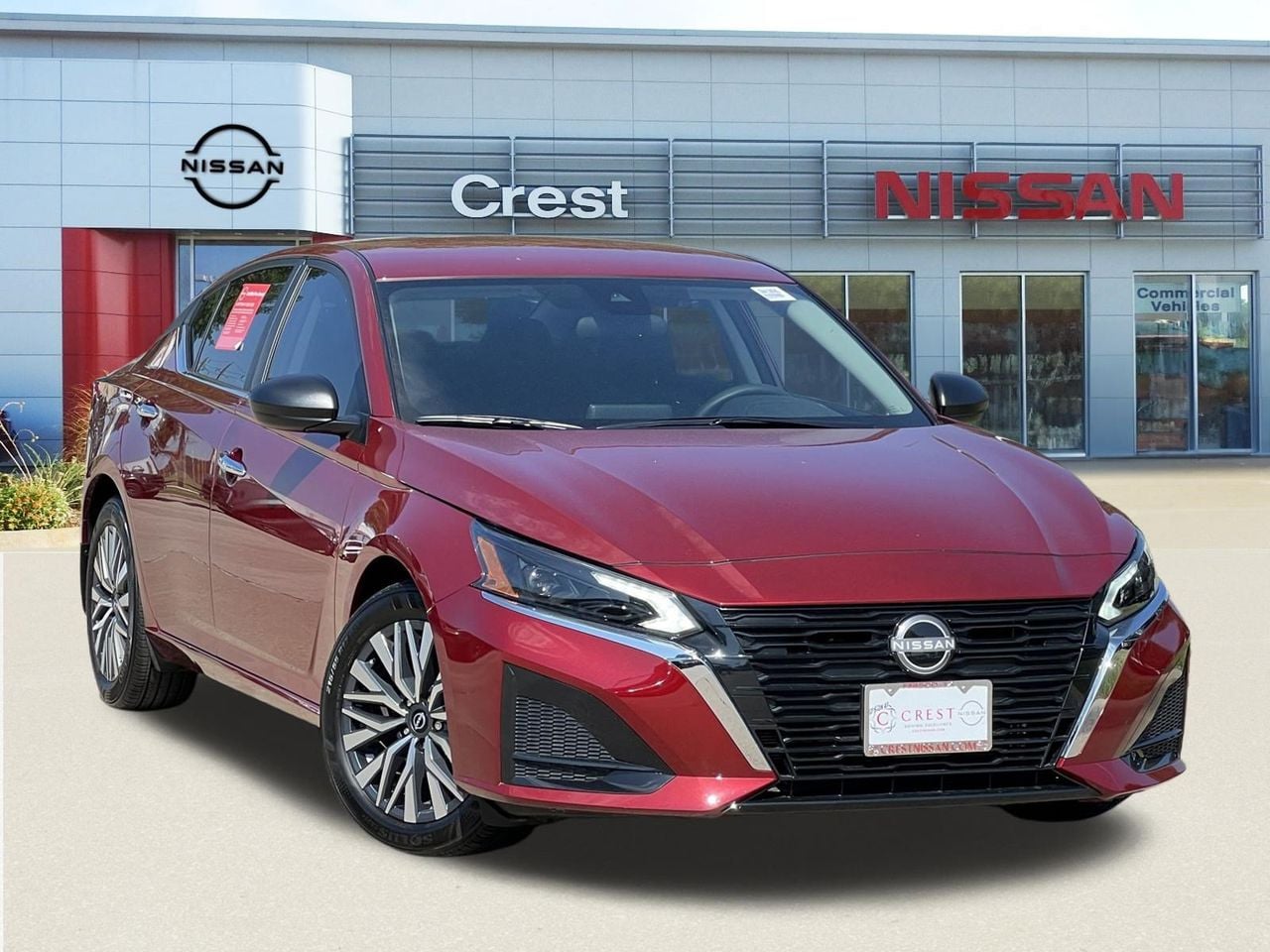 Red (Scarlet Ember) 2025 Nissan Altima Sedan Front-Wheel Drive Continuously Variable Transmission