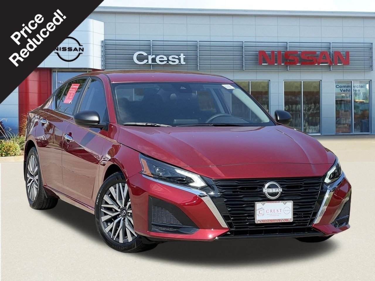 Red (Scarlet Ember) 2025 Nissan Altima Sedan Front-Wheel Drive Continuously Variable Transmission