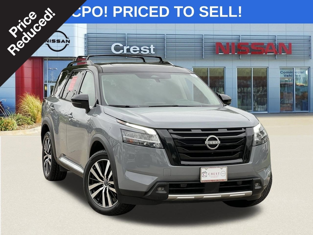 Boulder Gray Pearl 2023 Nissan Pathfinder Platinum FWD SUV / Crossover Front-Wheel Drive 9-Speed Automatic