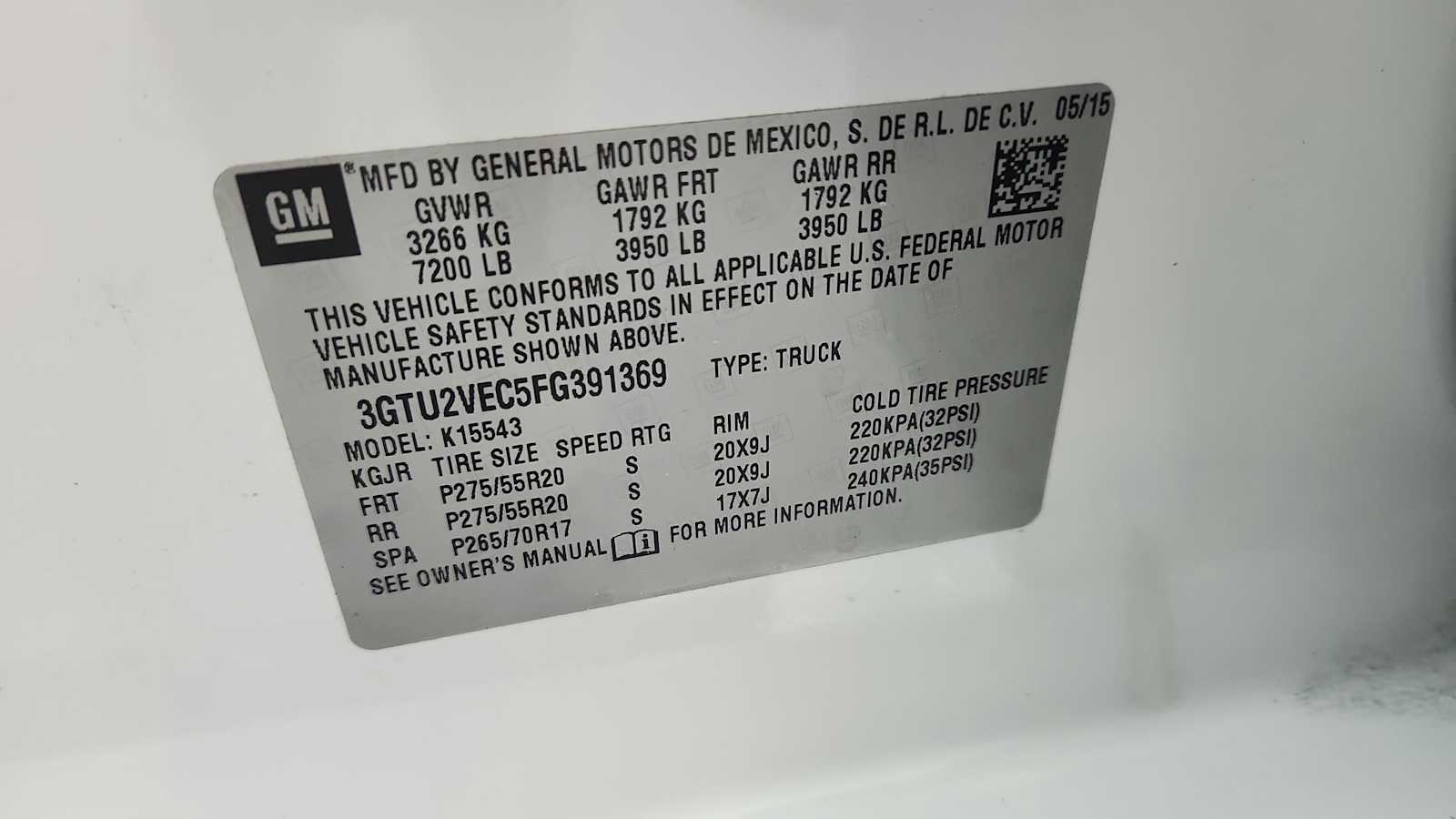 2015 GMC Sierra 1500 SLT