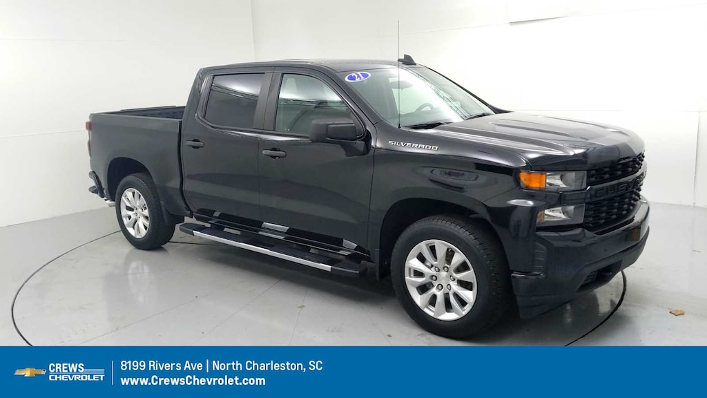 Used 2021 Chevrolet Silverado 1500 Custom Truck Crew Cab