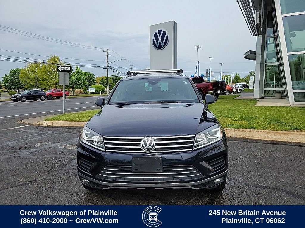 Used 2017 Volkswagen Touareg Wolfsburg Edition with VIN WVGRF7BPXHD005019 for sale in Plainville, CT