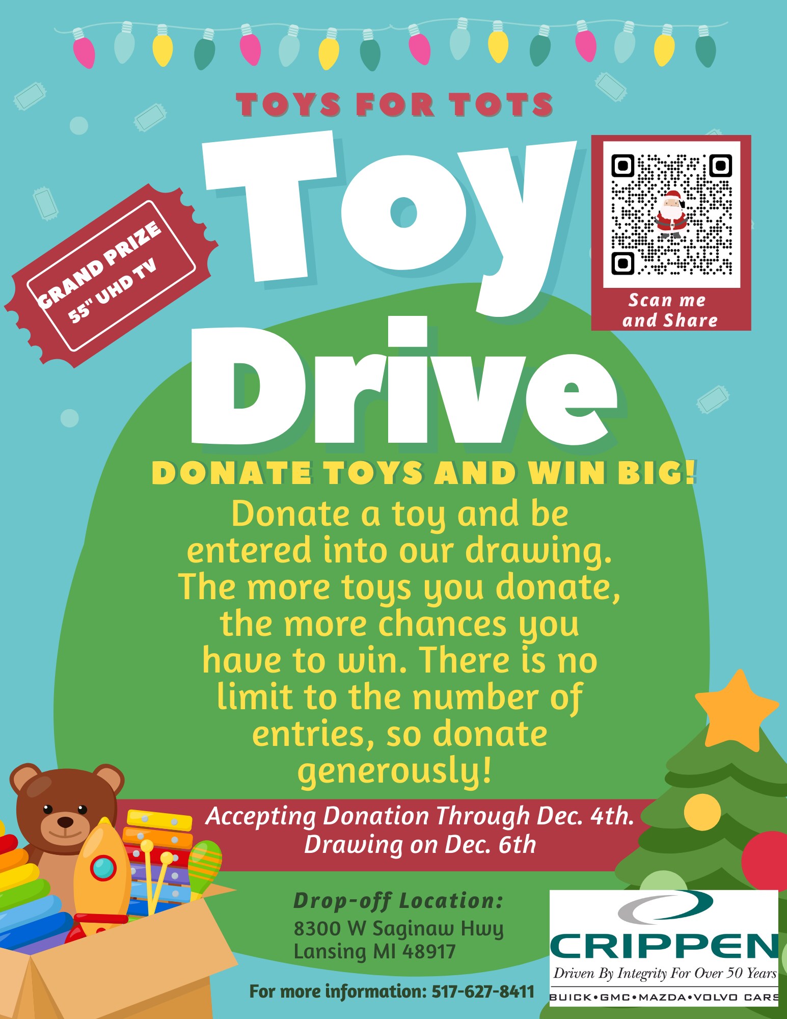 Toy Drive 2023 Crippen Gmc Mazda Volvo