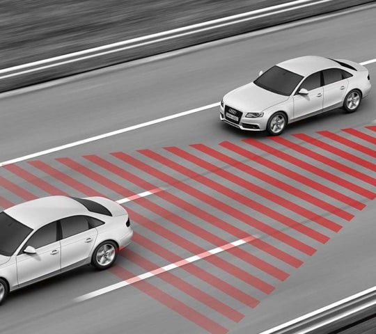 Adaptive cruise control with active lane assist