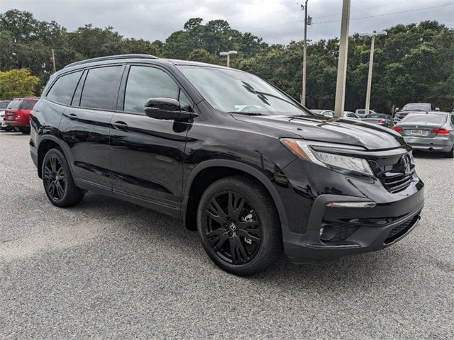 Used 2021 Honda Pilot Black Edition with VIN 5FNYF6H72MB019744 for sale in Savannah, GA