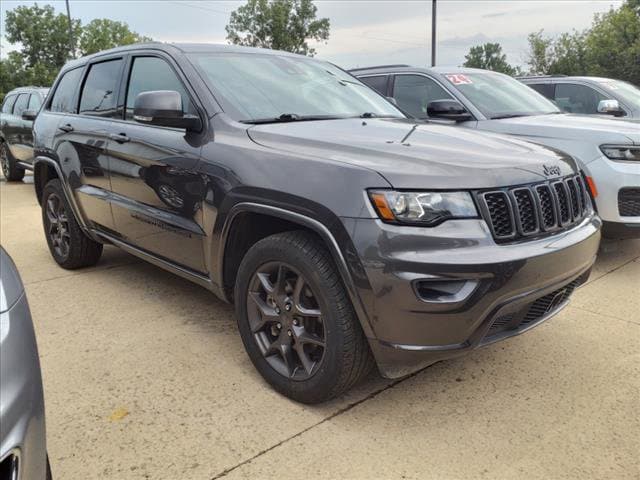 Used 2021 Jeep Grand Cherokee 80th Edition with VIN 1C4RJFBG3MC887325 for sale in Hudson, MI