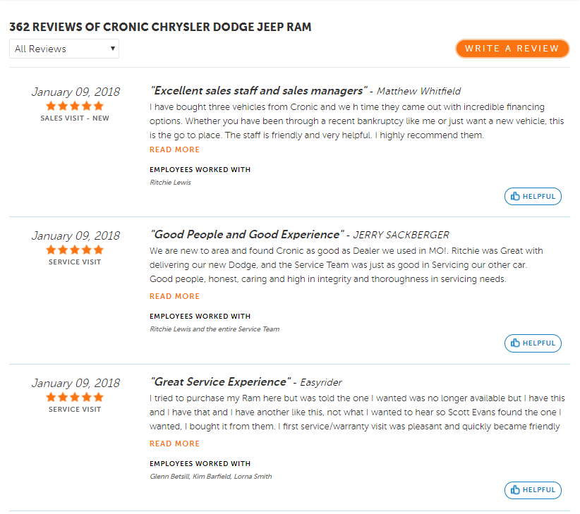 Car Dealer Reviews >> Dealership Reviews From Dealer Rater Cronic Inc Car Dealer Reviews >> Dealership Reviews From Dealer Rater Cronic Inc