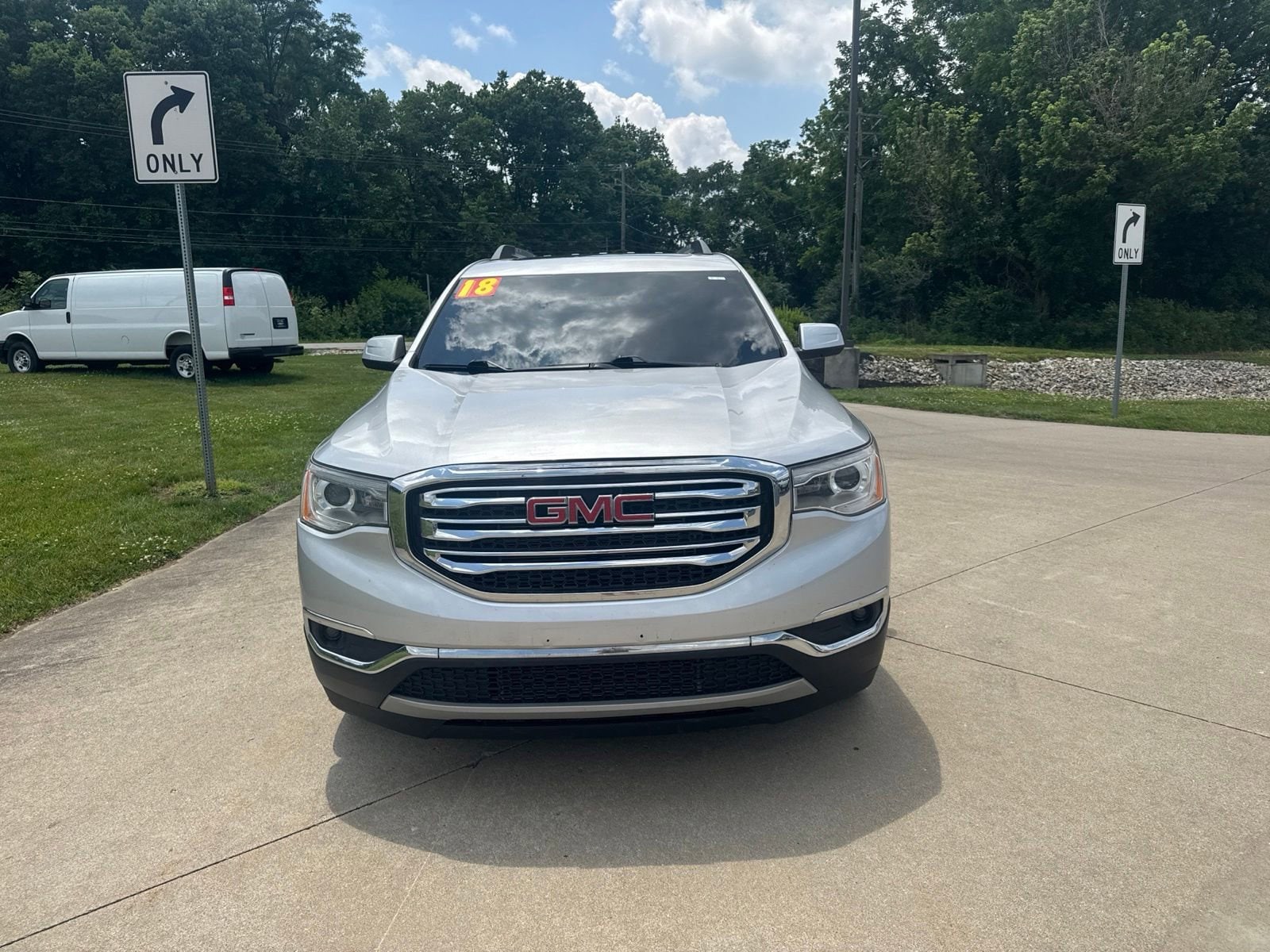 Used 2018 GMC Acadia SLE-2 with VIN 1GKKNLLS3JZ245059 for sale in West Harrison, IN