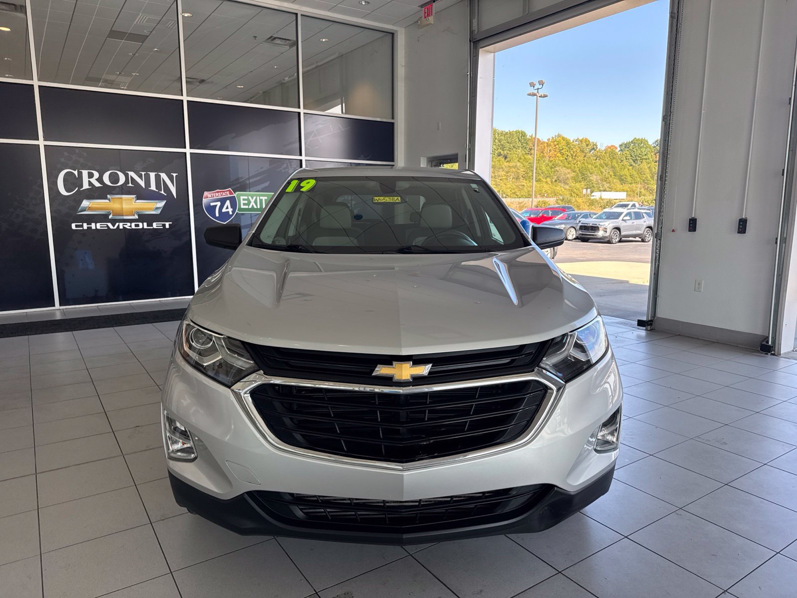 Used 2019 Chevrolet Equinox LS with VIN 2GNAXHEV2K6295378 for sale in West Harrison, IN