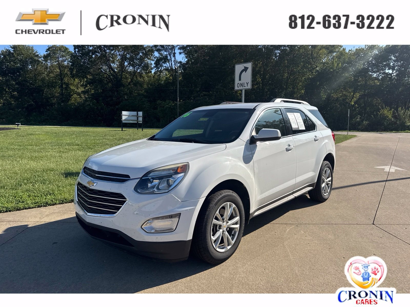 Used 2016 Chevrolet Equinox LT with VIN 2GNALCEK6G6103911 for sale in West Harrison, IN