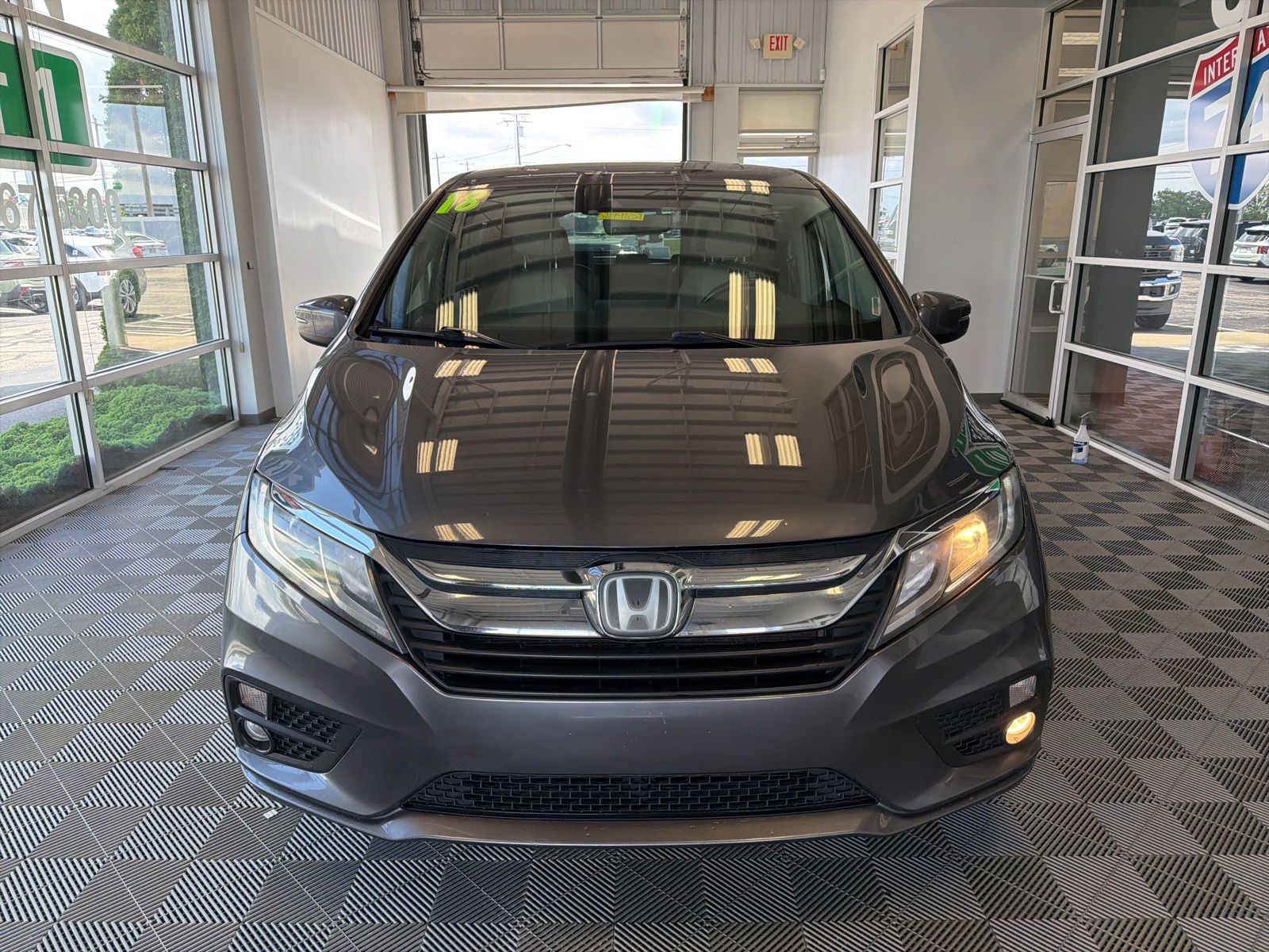 Used 2018 Honda Odyssey EX-L with VIN 5FNRL6H74JB098908 for sale in Harrison, OH
