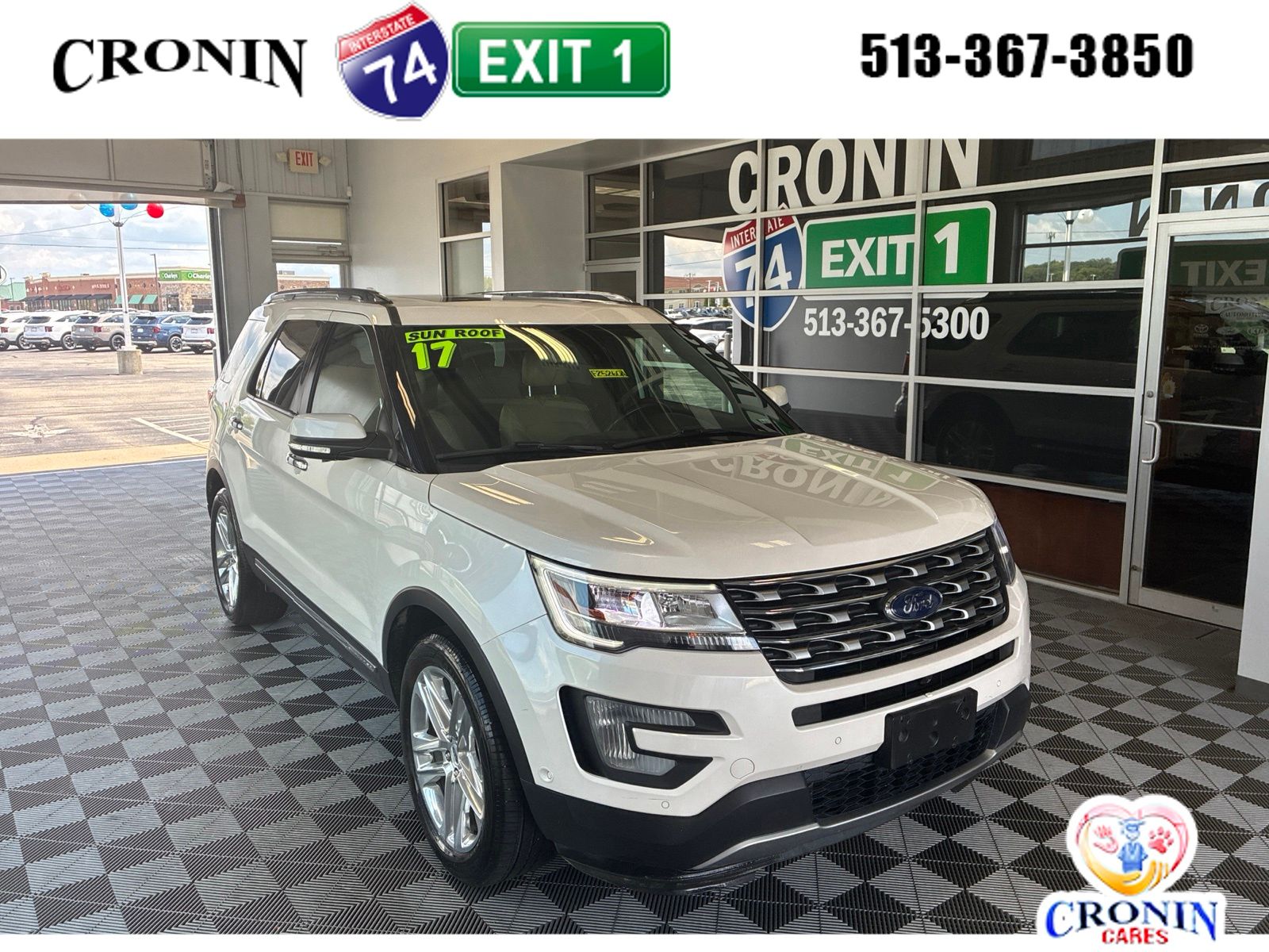 Used 2017 Ford Explorer Limited with VIN 1FM5K8F81HGE09974 for sale in Harrison, OH