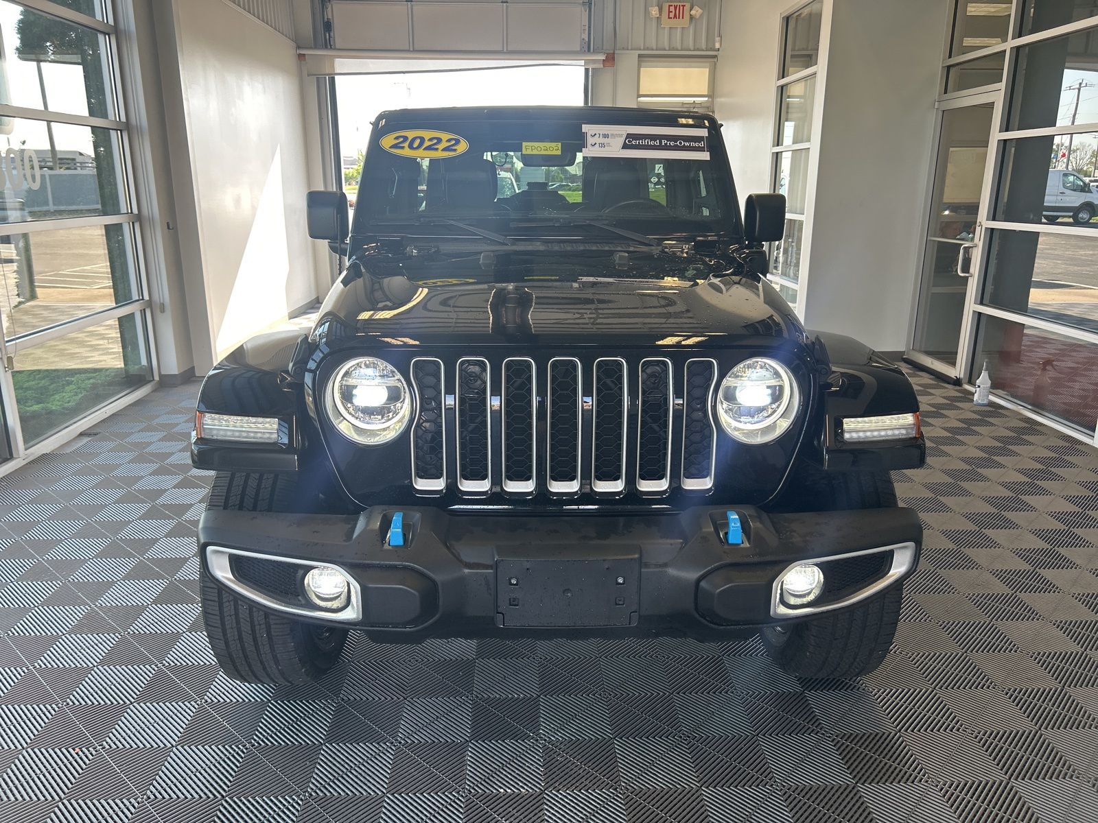 Certified 2022 Jeep Wrangler Unlimited Sahara 4XE with VIN 1C4JJXP66NW228321 for sale in Harrison, OH