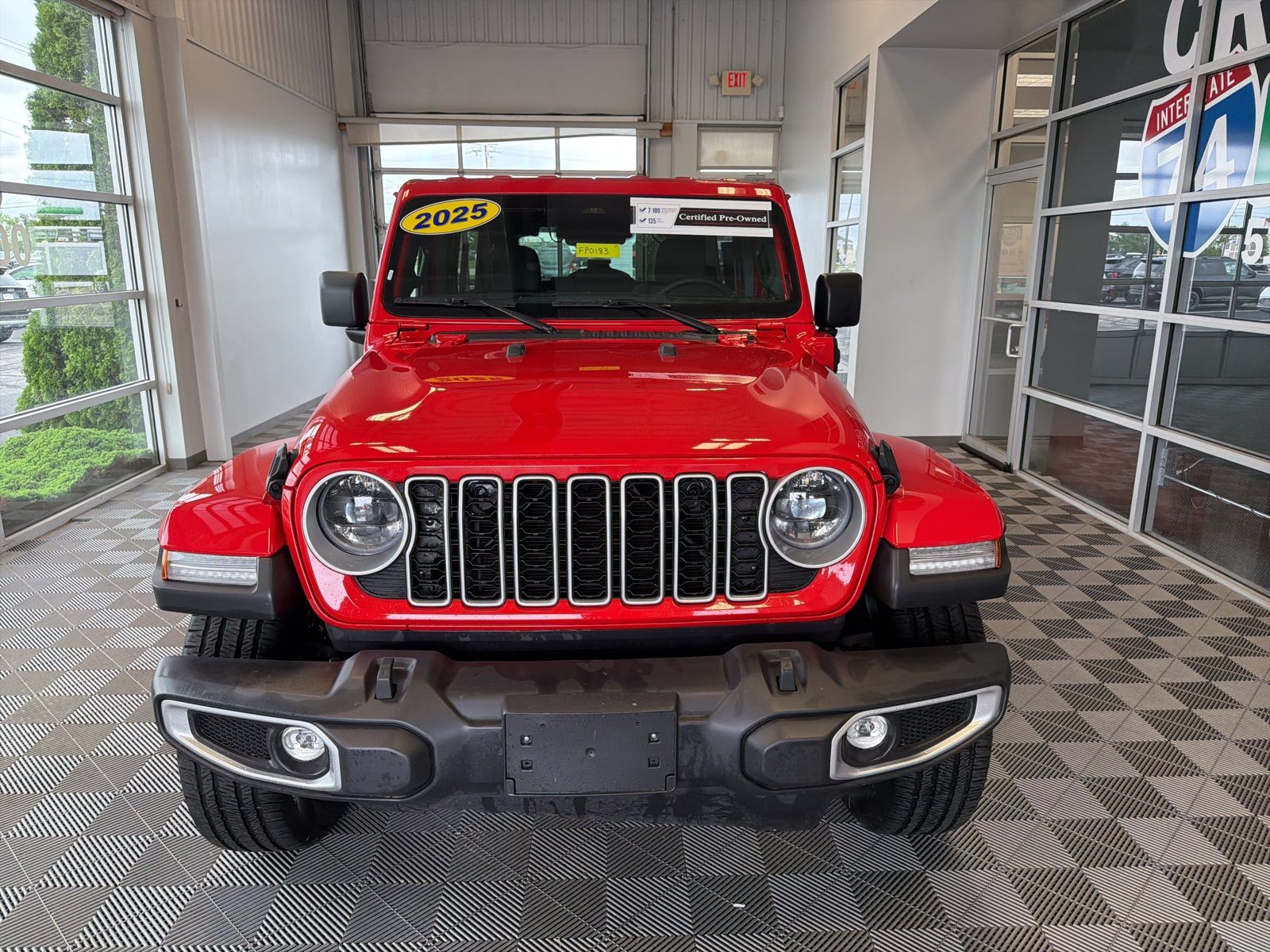 Certified 2025 Jeep Wrangler 4xe Sahara 4XE with VIN 1C4RJXP68SW578922 for sale in Harrison, OH